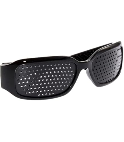 Amazon.co.jp: ピンホールメガネ 遠近兼用 視力トレーニング 眼筋運動